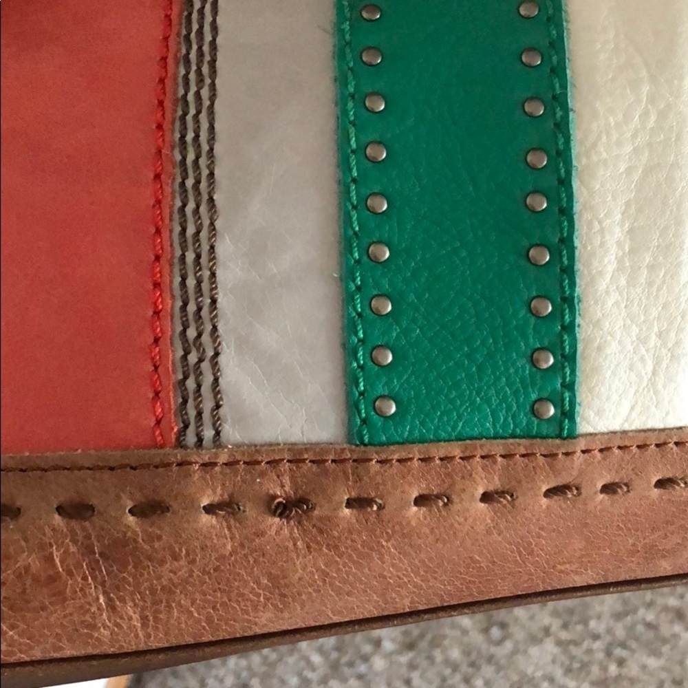 The Sak crossbody leather striped purse - Picture 5 of 5